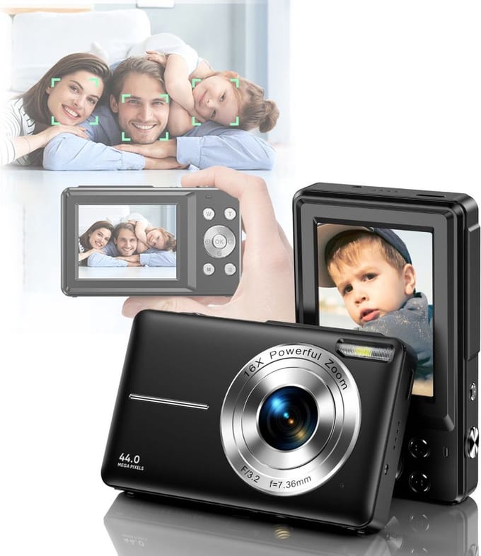 MKSS® Fototoestel voor Kinderen - Digitale Camera - Compact - Zwart