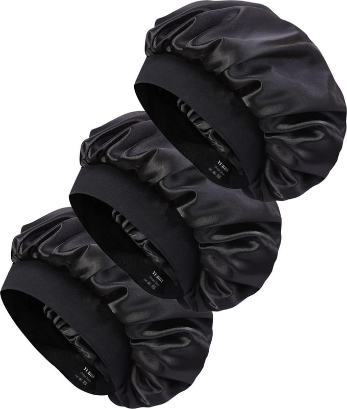 3 Stuks Bonnet Slaapmuts met tas
