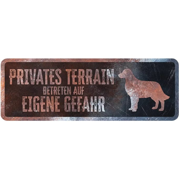 Engels duitse herder waarschuwingsbord D&D Home