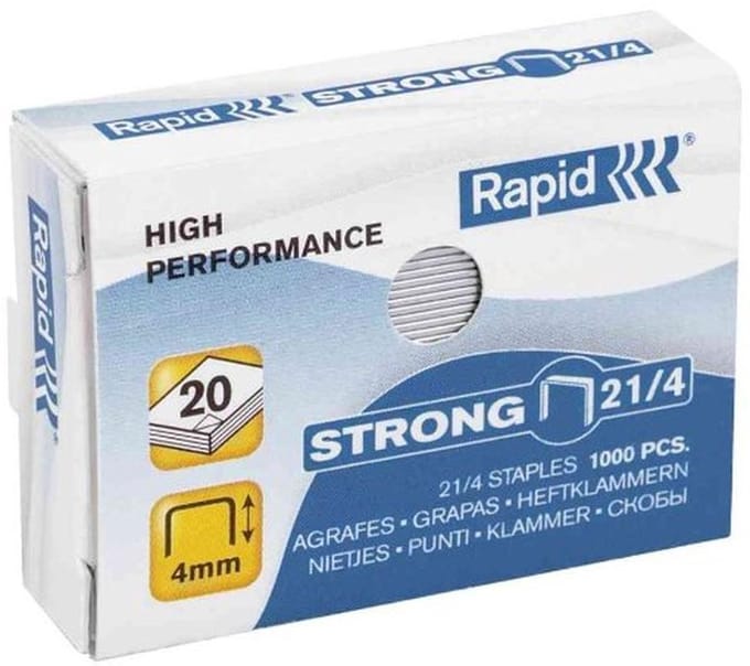 Rapid hechtnagels 21/4, verzinkt, inhoud: 3 x 1000 stuks