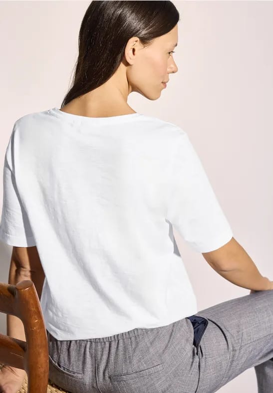 T-shirt in tuniek-look