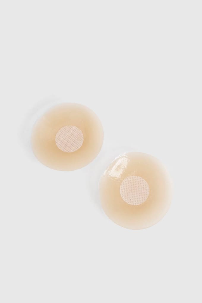 boohoo Dames Herbruikbare siliconen tepelcover | Nude
