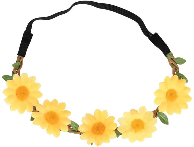 Haarsoires Haarband met Bloemen – Oranje