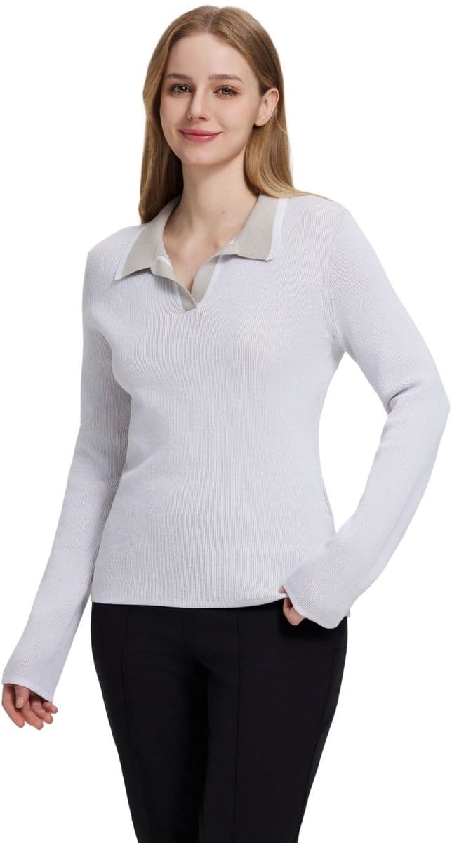 Luhta Inkarila Casual sweater dames Wit L/40