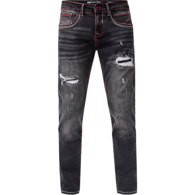 Jeansbroek "ODAR" destroyed regular fit stretch