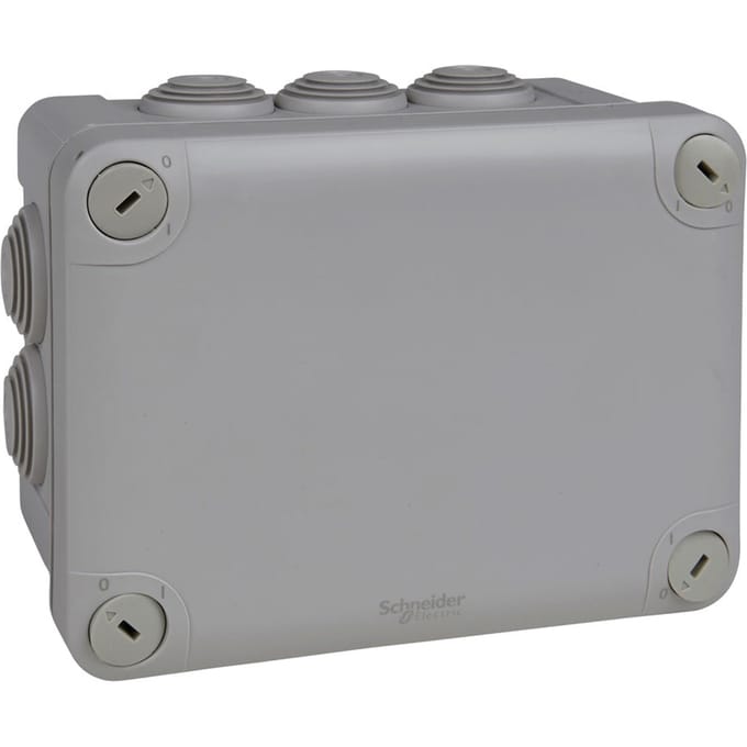 Mureva Kabeldoos Buiten - 10 invoeren - 25mm - Lasdoos Rechthoek - Schneider Electric - ENN05007