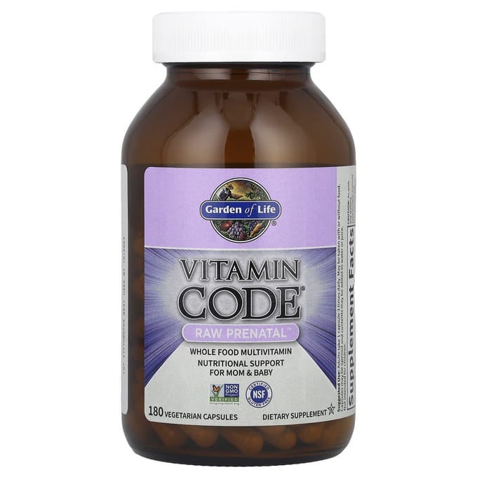 The Vitamin Code Prenatal (180 Capsules) - Garden Of Life