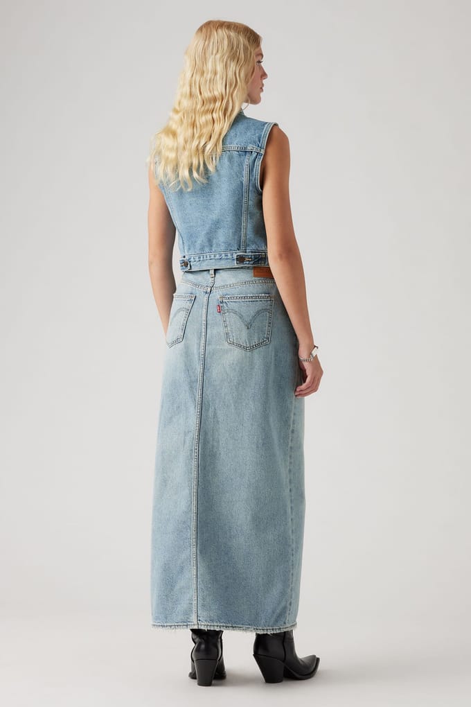 Levi's Ankle Column Skirt Please Hold Taglia: W23 | Gonne di jeans Outlet | Donna