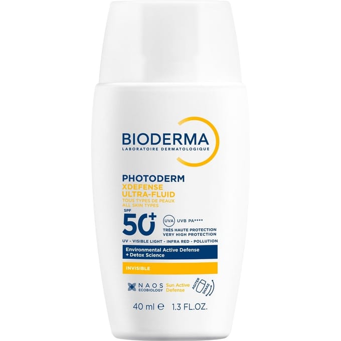 Bioderma XDefense Ultra Fluid SPF50+ Invisible Face Sunscreen for Protection Against Pollution 40ml