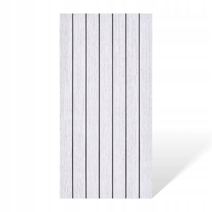 DMS Serie - Decoratief Zelfklevend Paneel - Houtimitatie - Lichtgrijs - 4 Stuks