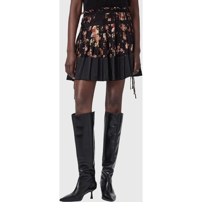 AllSaints Saffron Skirt Armada Black Taglia: 2 | Minigonne Outlet | Donna | Nero