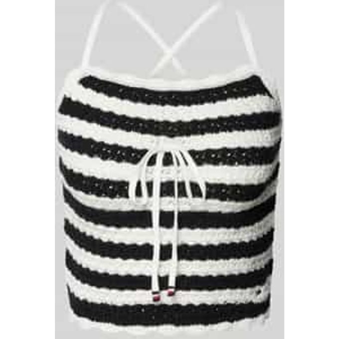 Gebreide top met streepmotief