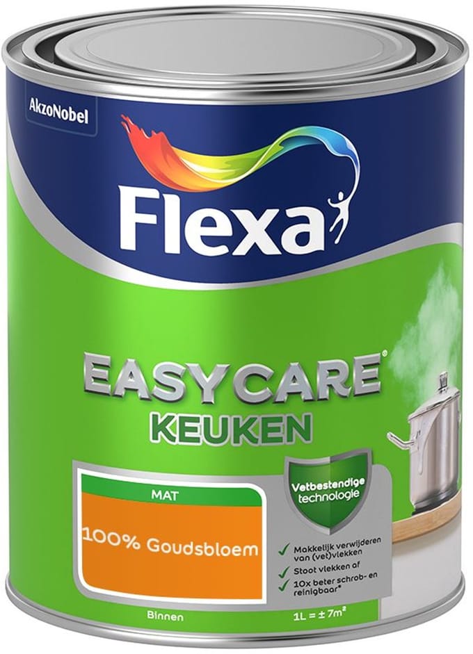 Flexa - Easycare Keuken - 100% Goudsbloem - Mengverf - 1 L