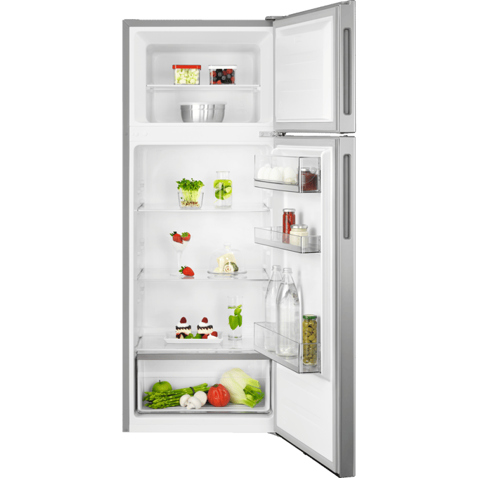 AEG RDB424E1AX 5000 serie ColdSense - Koel-vriescombinatie - Vrijstaand - Zilver