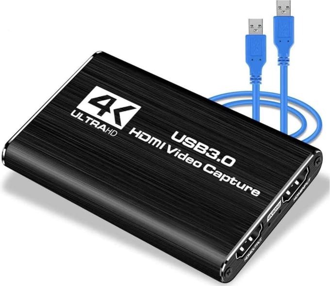 NÖRDIC VDCP-2 HDMI naar HDMI adapter - 4K 60Hz - USB3.0 - Zwart