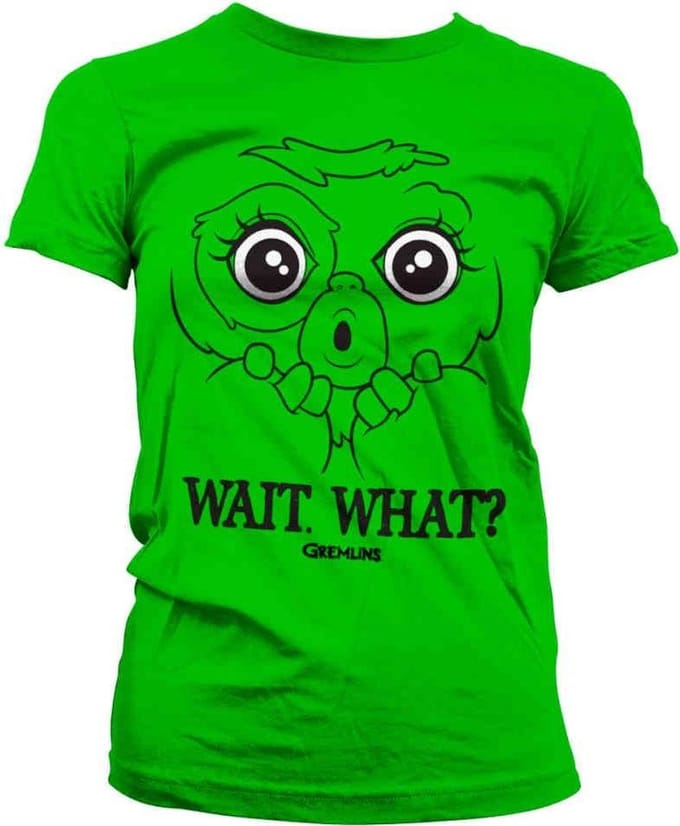 Gremlins Dames Tshirt -S- Wait. What? Groen
