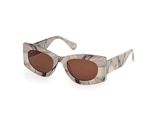 Max &co MO0131 Beige brown/texture 52/22/140 WOMAN Zonnebrillen