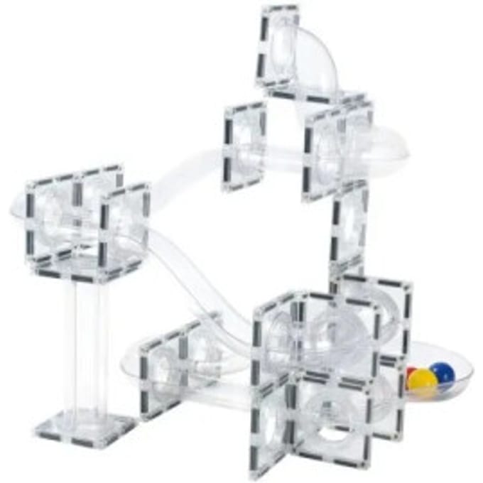 MNTL Magnetic tiles knikkerbaan 120-delig transparant