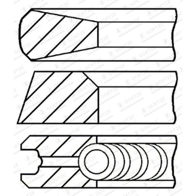 Goetze Engine Zuigerveren set GOETZE 08-429600-10