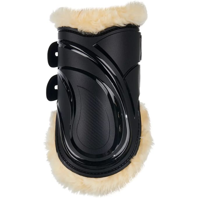 Polyurethaan beenbeschermers voor paarden met synthetisch lamsleer Equestro Evolution