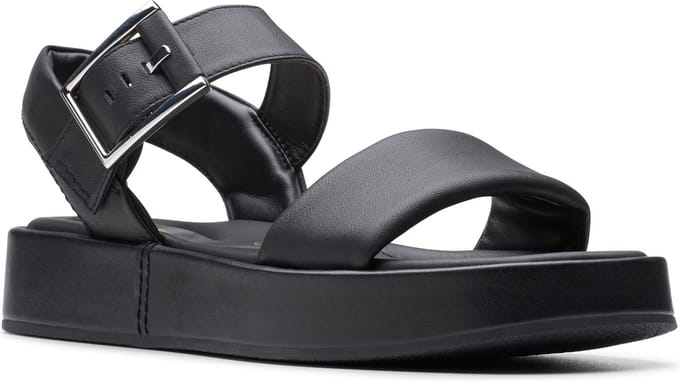 Clarks Shoes Alda Strap Sandalen Zwart EU 37 Vrouw