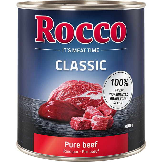 24x800g Rund Puur Rocco Hondenvoer