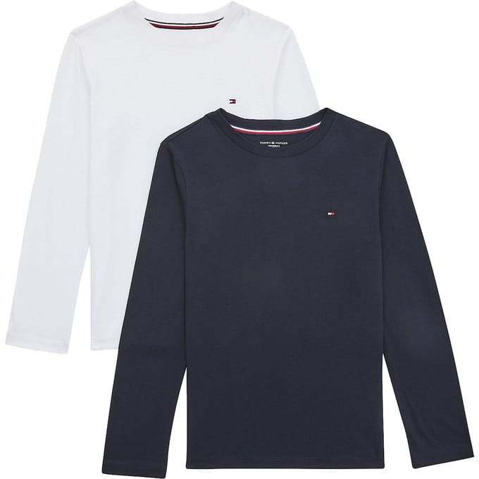 Tommy Hilfiger Crew Neck Longsleeve Shirt Junior (2-pack)