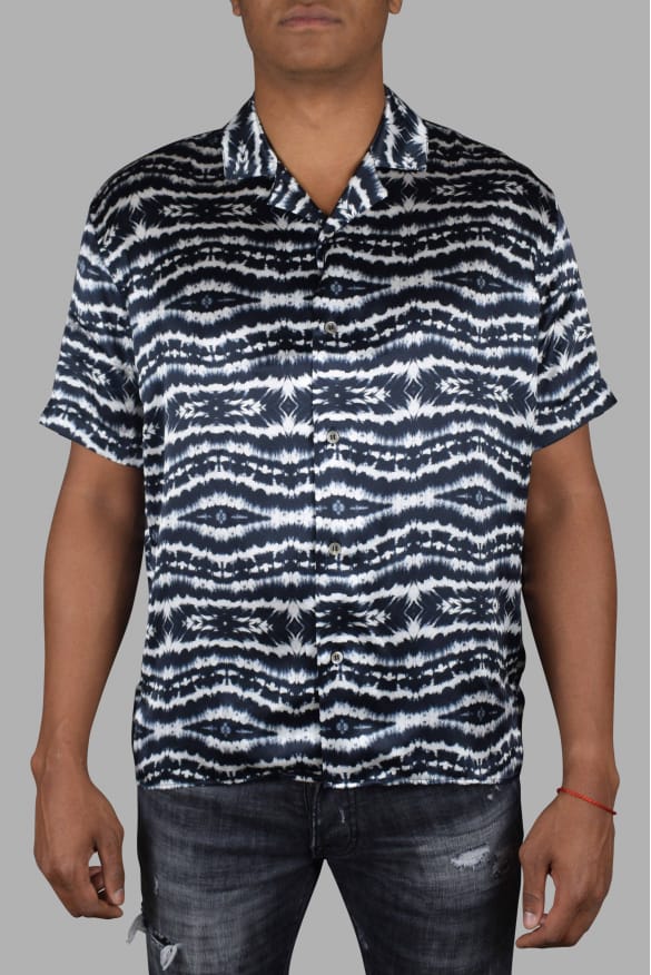 Philipp Plein Tie Dye SS overhemd Zwart