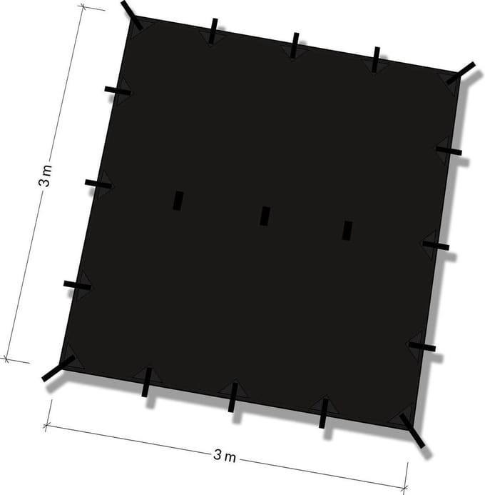 Tarp 3x3 - Jet Black