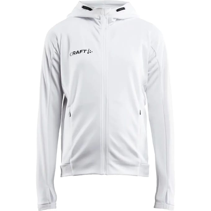 Craft Evolve Jas Met Kap Kinderen - Wit | Maat: 146/152