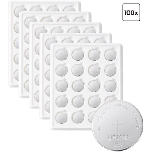 VOLTCRAFT Oplaadbare knoopcel LIR2032 Lithium 45 mAh 3.6 V 100 stuk(s)