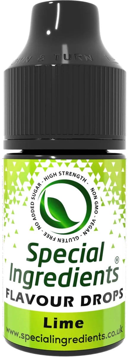 Limoen (Lime) Smaak Druppels - 30 ml - Smaakdruppels - Flavour Drops - Moderne Gastronomie - Moleculair Koken - Hersluitbare Pot - Recycled Plastic