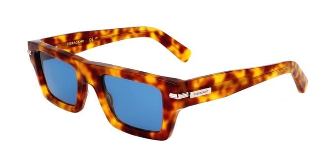 Ferragamo SF2034S Blonde tortoise 50/22/145 MAN Zonnebrillen