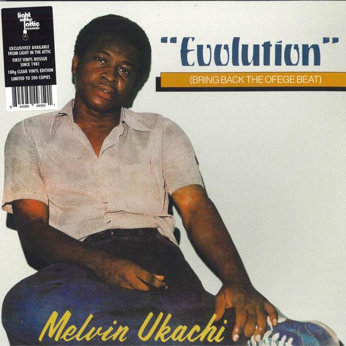 LP-plaat MELVIN UKACHI - Evolution (Bring Back The Ofege Bea TWM68 Tidal Waves Mus 2021 US Rock gray