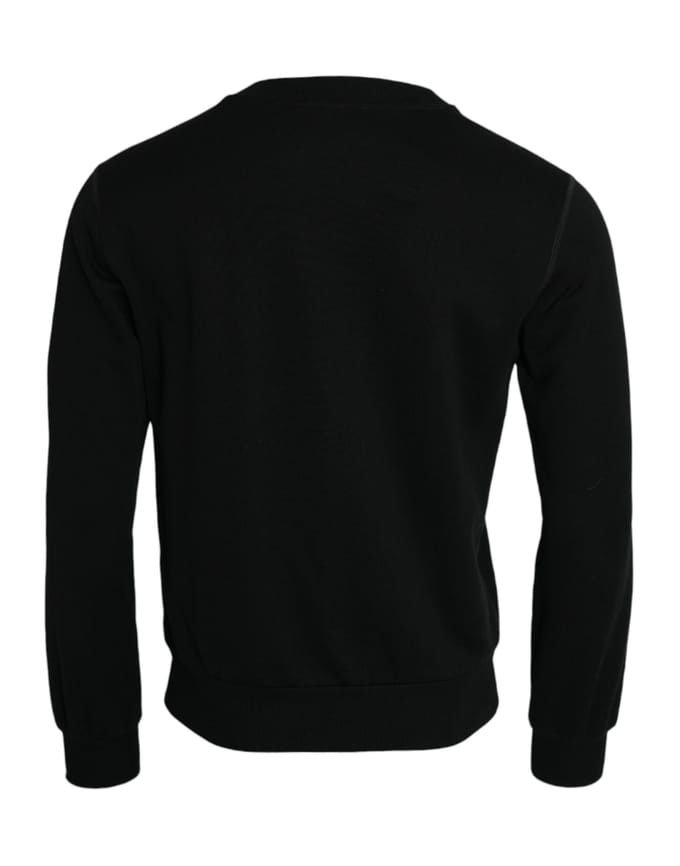Ronde Hals Sweatshirt Lange Mouwen Geëmbosseerd Logo
