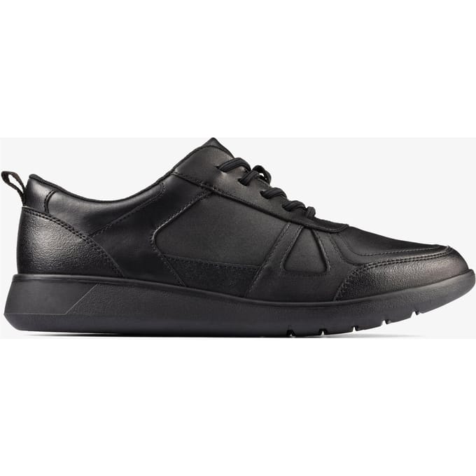 Scape Track Y Zwarte Leren Schoenen