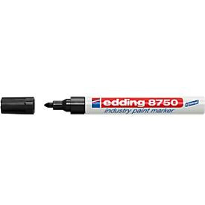 edding 8750 industry paint marker, zwart, 10 stuks