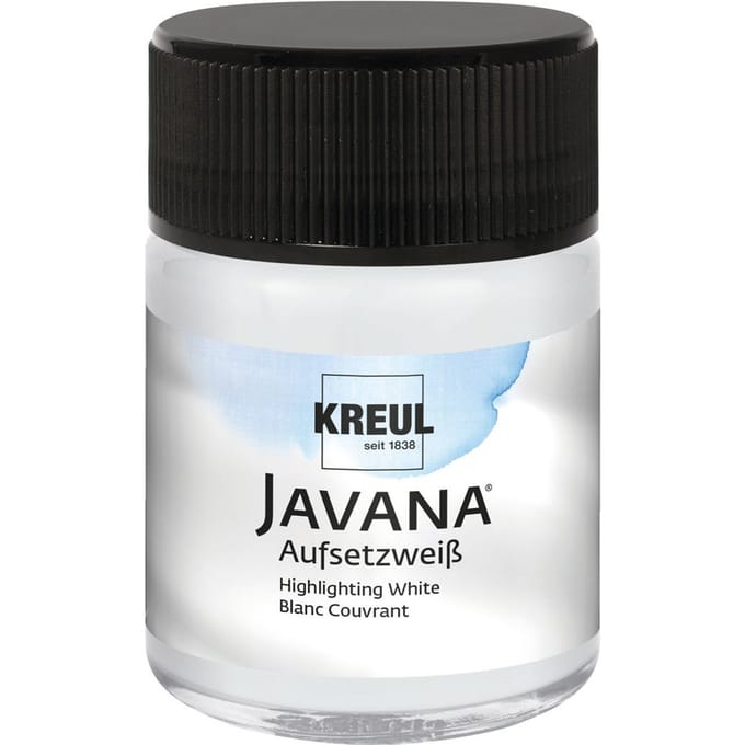JAVANA Zijdeverf, 50 ml, touchdown wit
