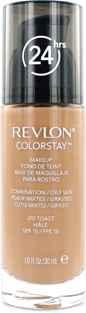 Revlon Colorstay Foundation With Pump - 370 Toast (Oily Skin)