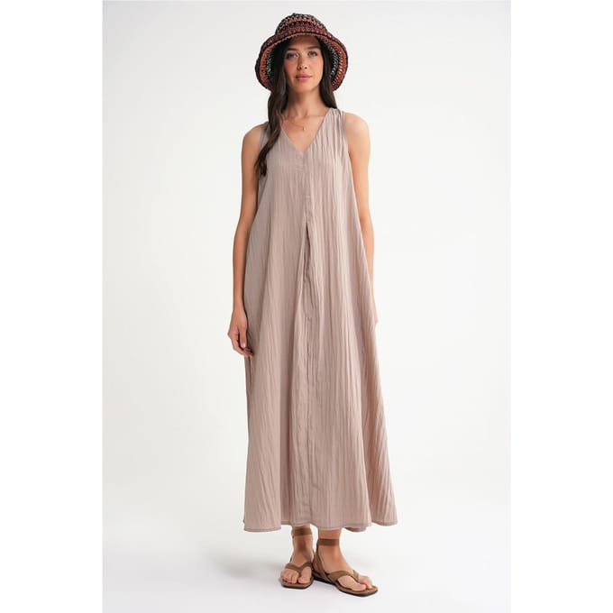 V-hals Maxi Jurk