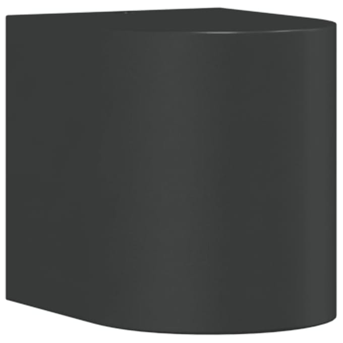 vidaXL Buitenwandlamp gegoten aluminium zwart