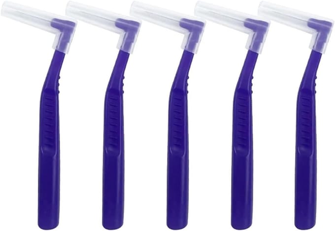 Interdentale borstels - Tandenstokers - Mondhygiëne - L-vormig ontwerp - 1.0 mm - null