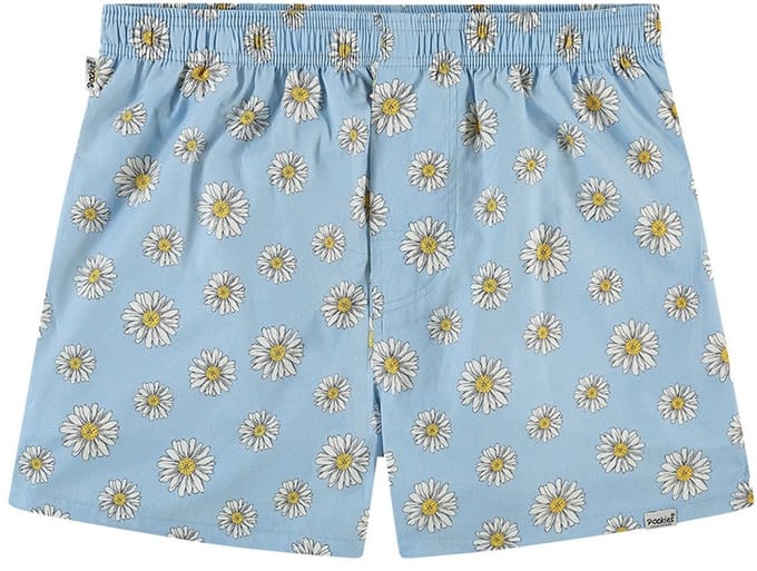 POCKIES Blue Flowers Boxershorts Heren - Blauw - Maat M