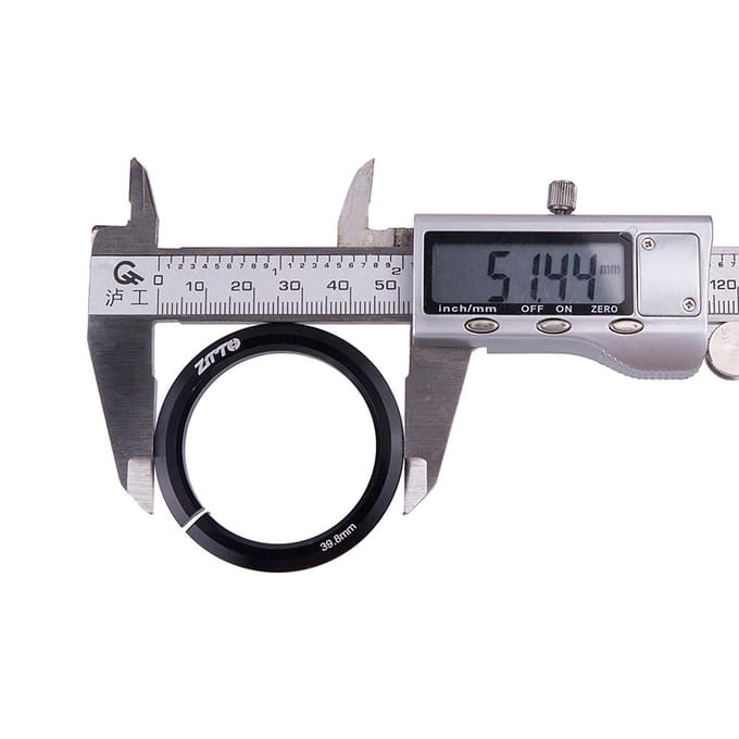 Fiets Tapered Vork Open Kroon Ras Vervanging Headset Basisring voor 1.5 inch Vork 52mm 54mm Fiets gray