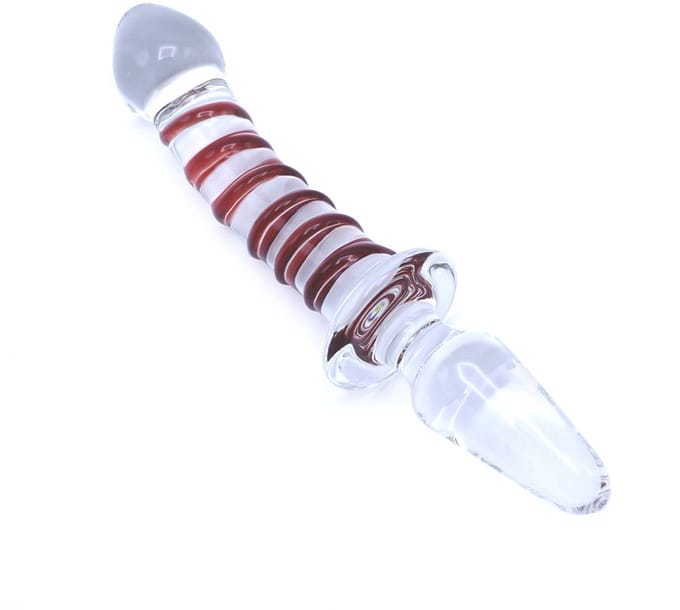 Glazen Dildo En Glazen Buttplug 2-in-1 SWIRL