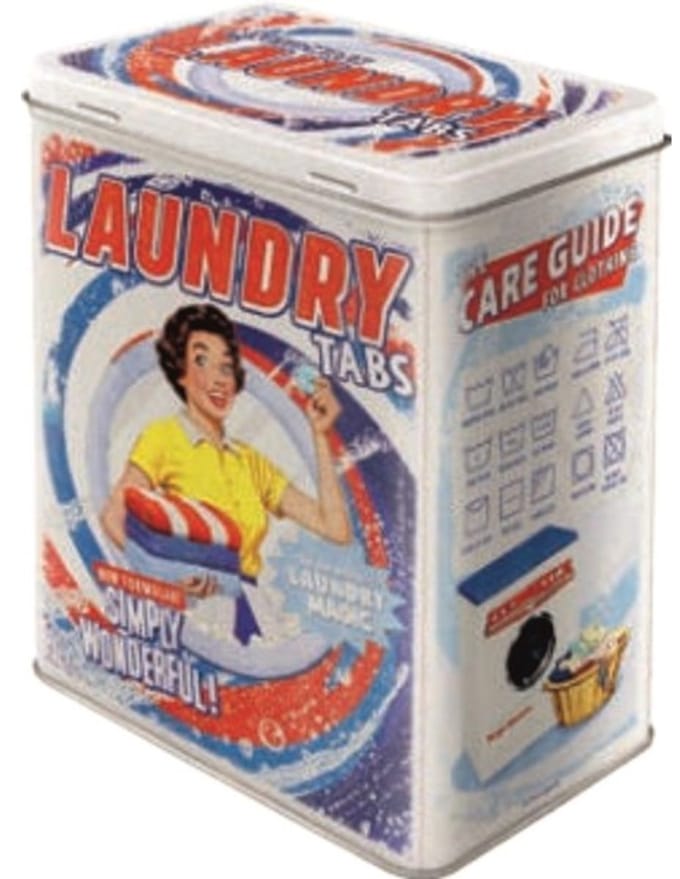 Bewaarblik Tin Box L – Laundry Tabs / Wasmiddel Pods
