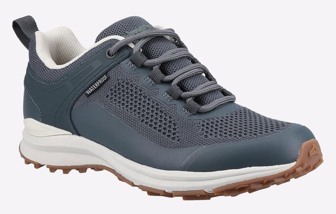 Cotswold Compton Gerecycleerd Plastic+Synthetische Pu Damessneakers In Het Grijs