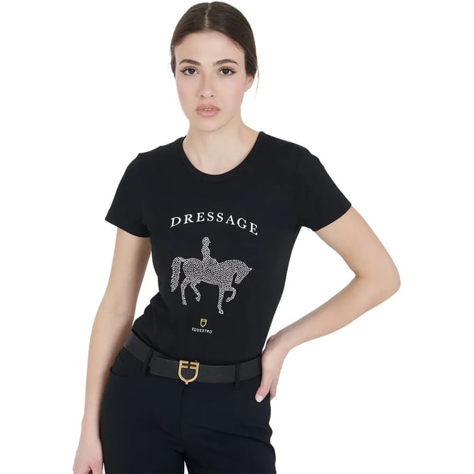Dames-T-shirt Equestro Dressage