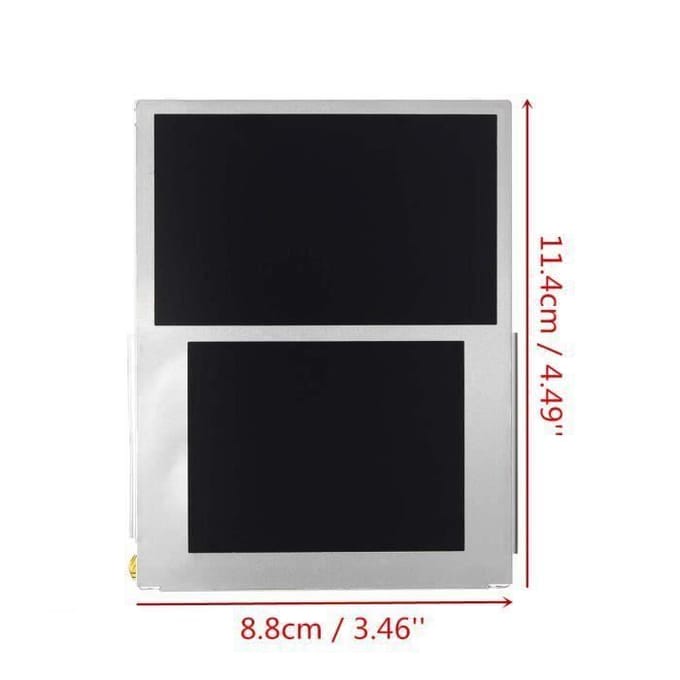 NEUFU Vervang het onderste LCD-scherm TOP & BODEM vervanging voor Nintendo 2DS