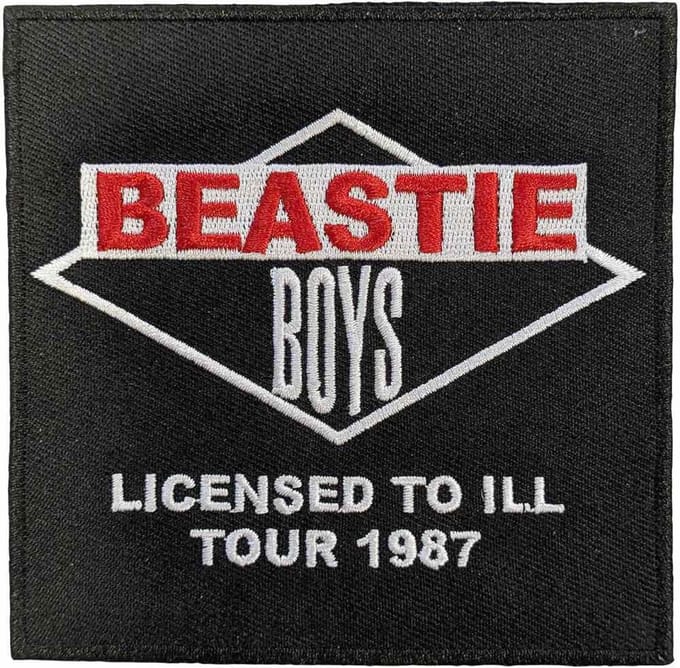 The Beastie Boys - Licensed To Ill Tour 1987 Patch - Zwart